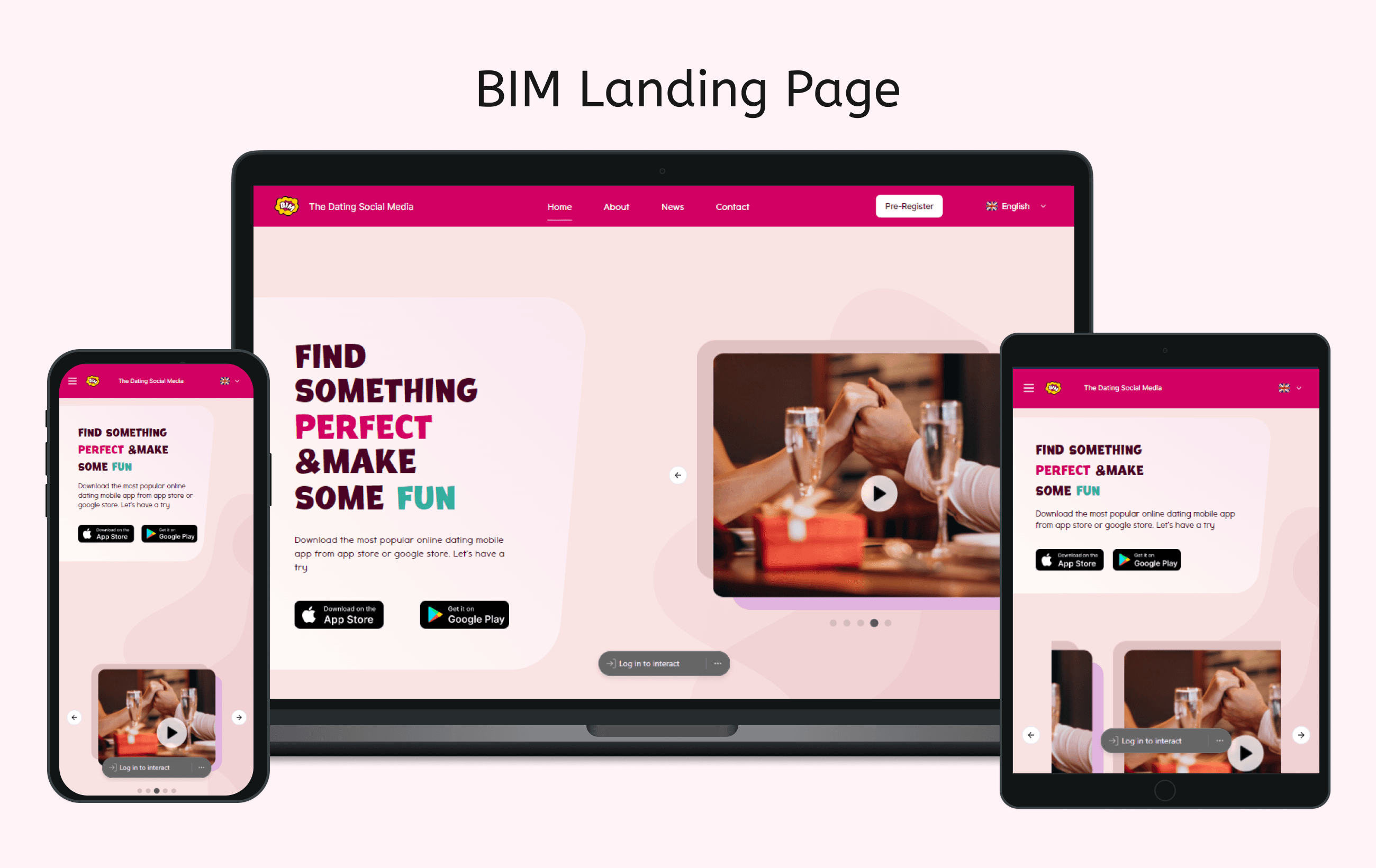 BIM - Landing Page