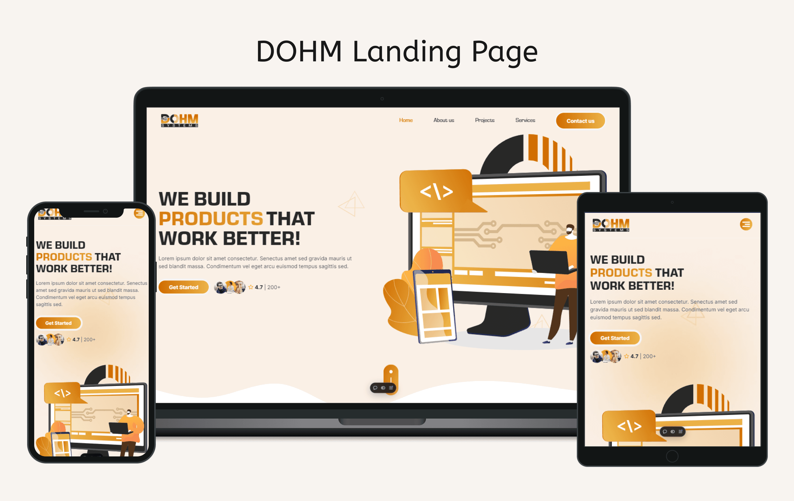 DOHM Landing Page